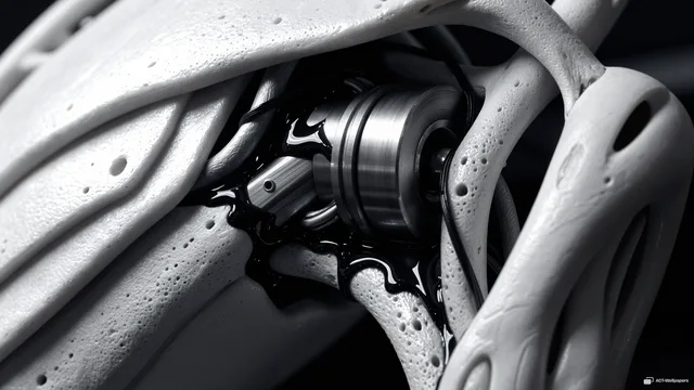 Calcified Joint — Biomechanical 4K wallpaper