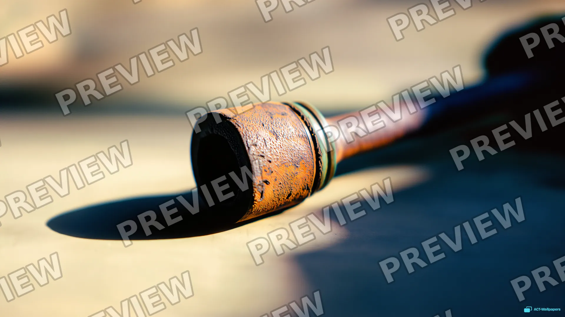 Rusted Piston Rod Macro — Analog macro mechanics 4K wallpaper
