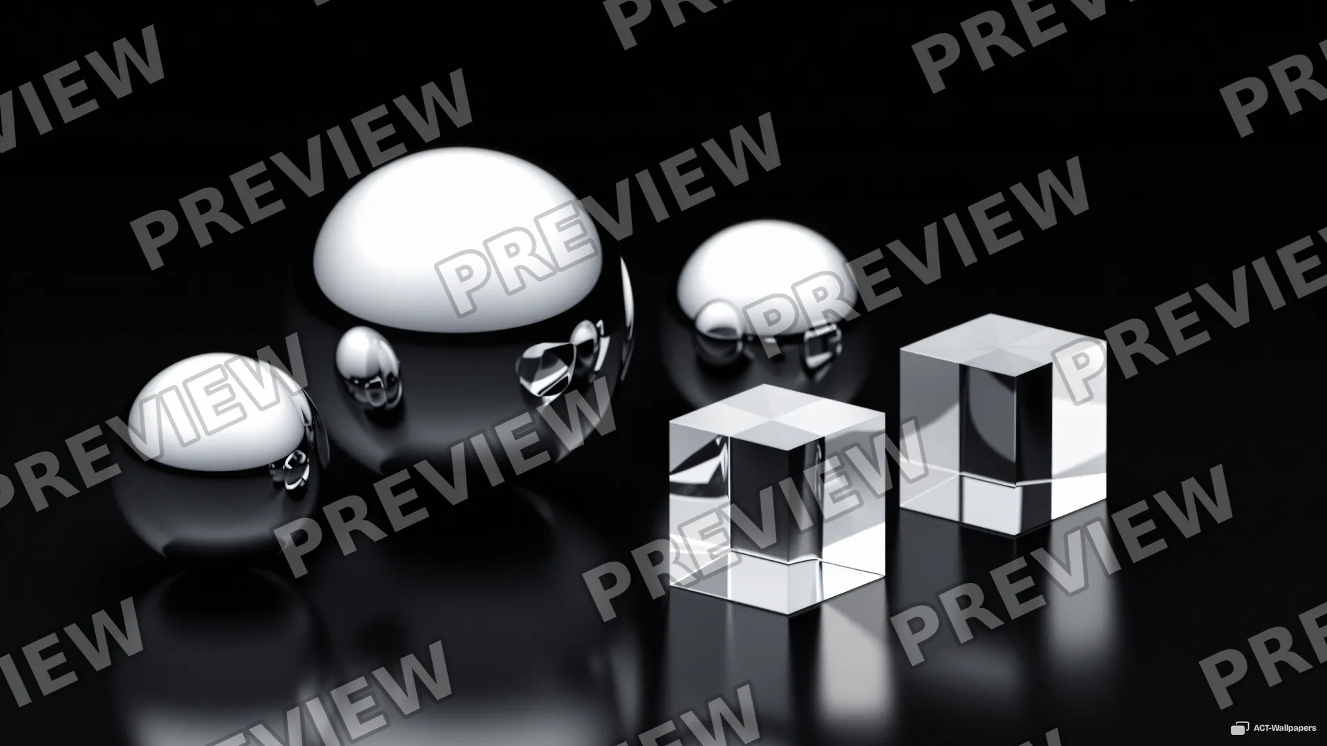 Chrome and Glass Precision — Chrome & glass 4K wallpaper