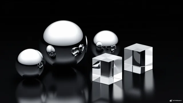 Chrome and Glass Precision — Chrome & glass 4K wallpaper
