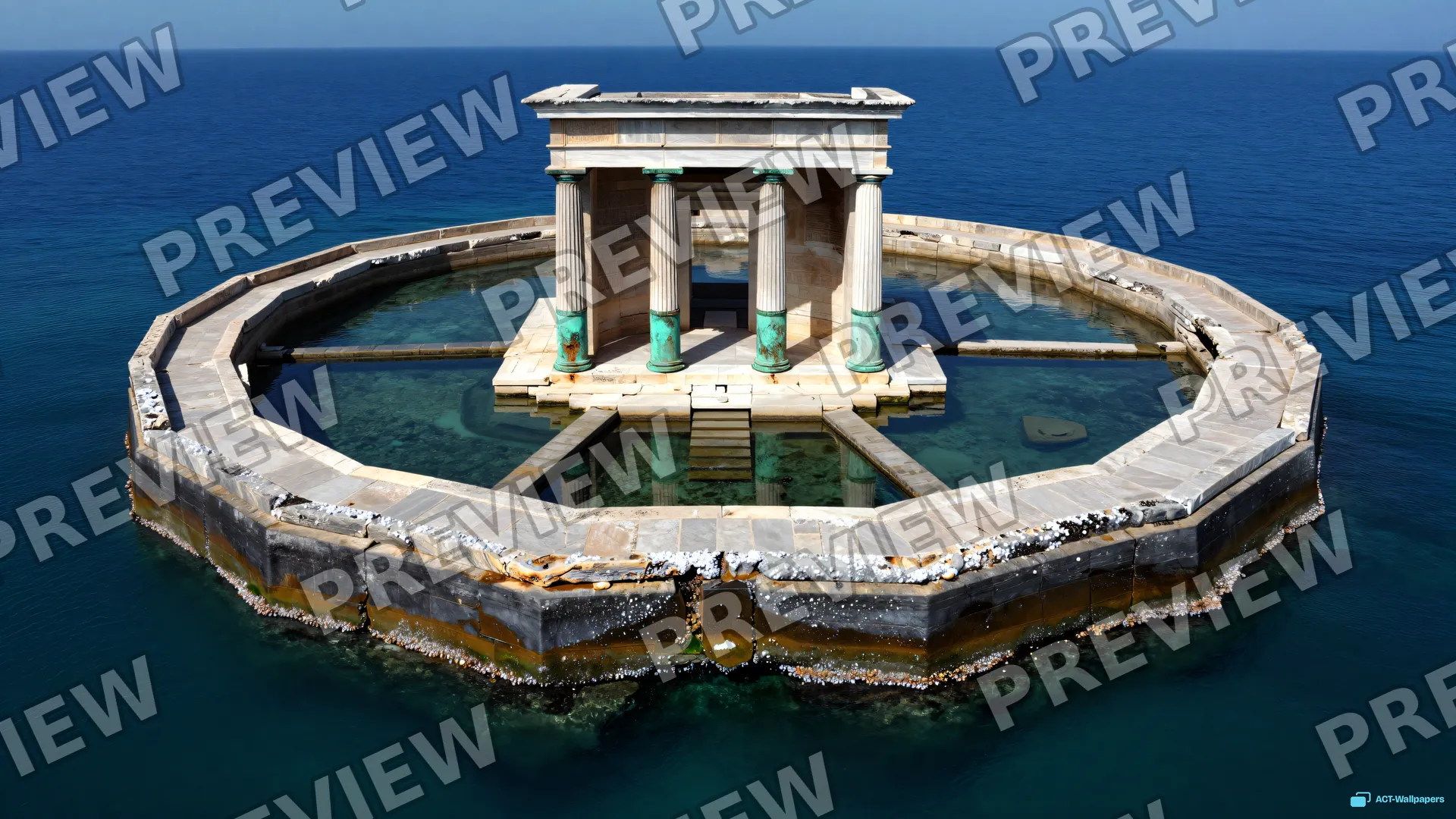 Carthaginian Sea Port — Kartaca limani 4K wallpaper