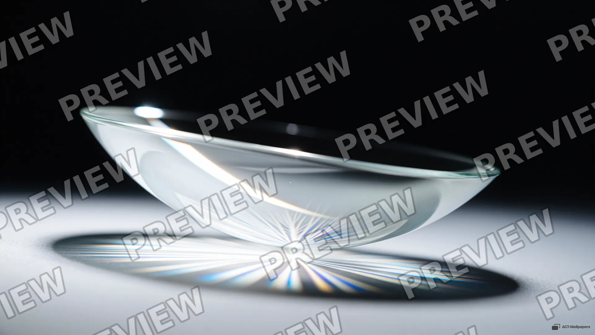 Convex Meniscus Caustics — Glass & light 4K wallpaper