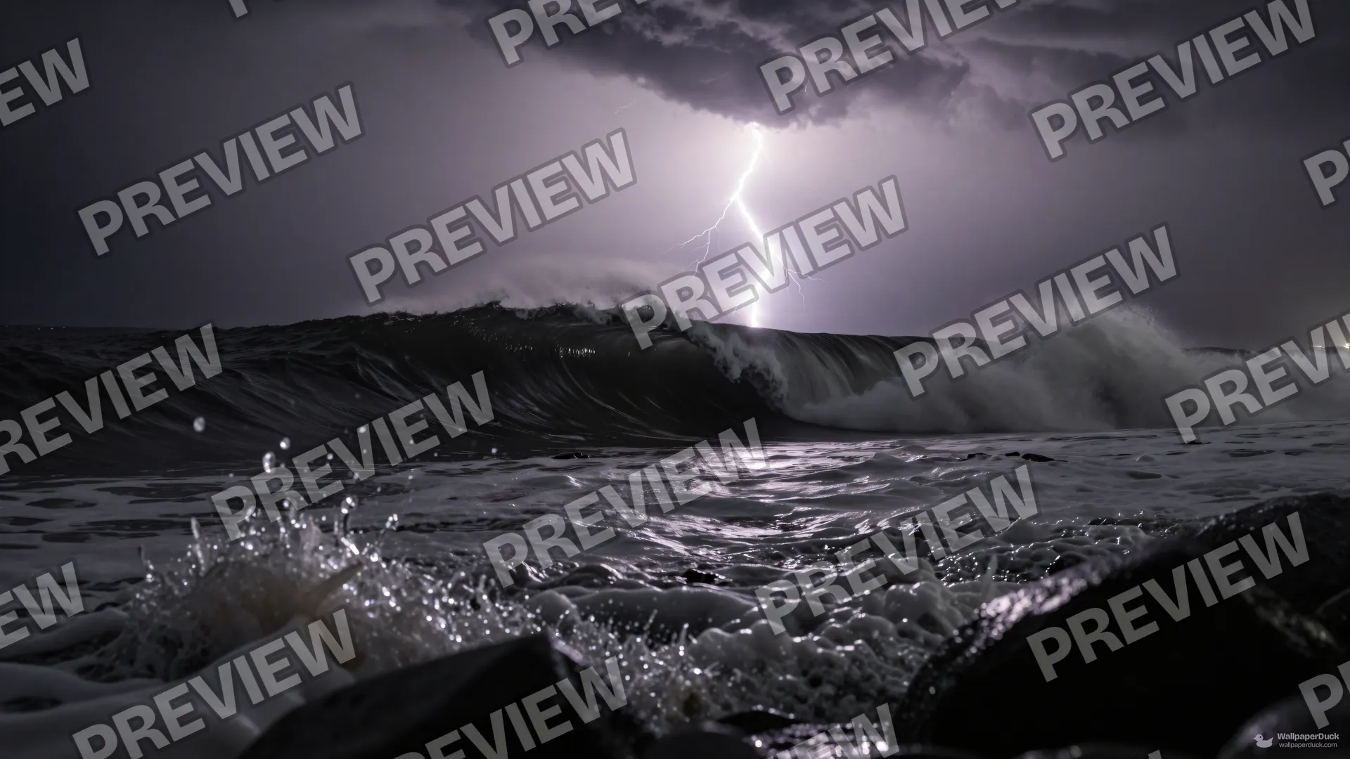 Storm Wave Maw — Nature landscapes 4K wallpaper