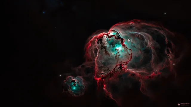 Crimson Dust Void — Cosmic & astrophotography 4K wallpaper