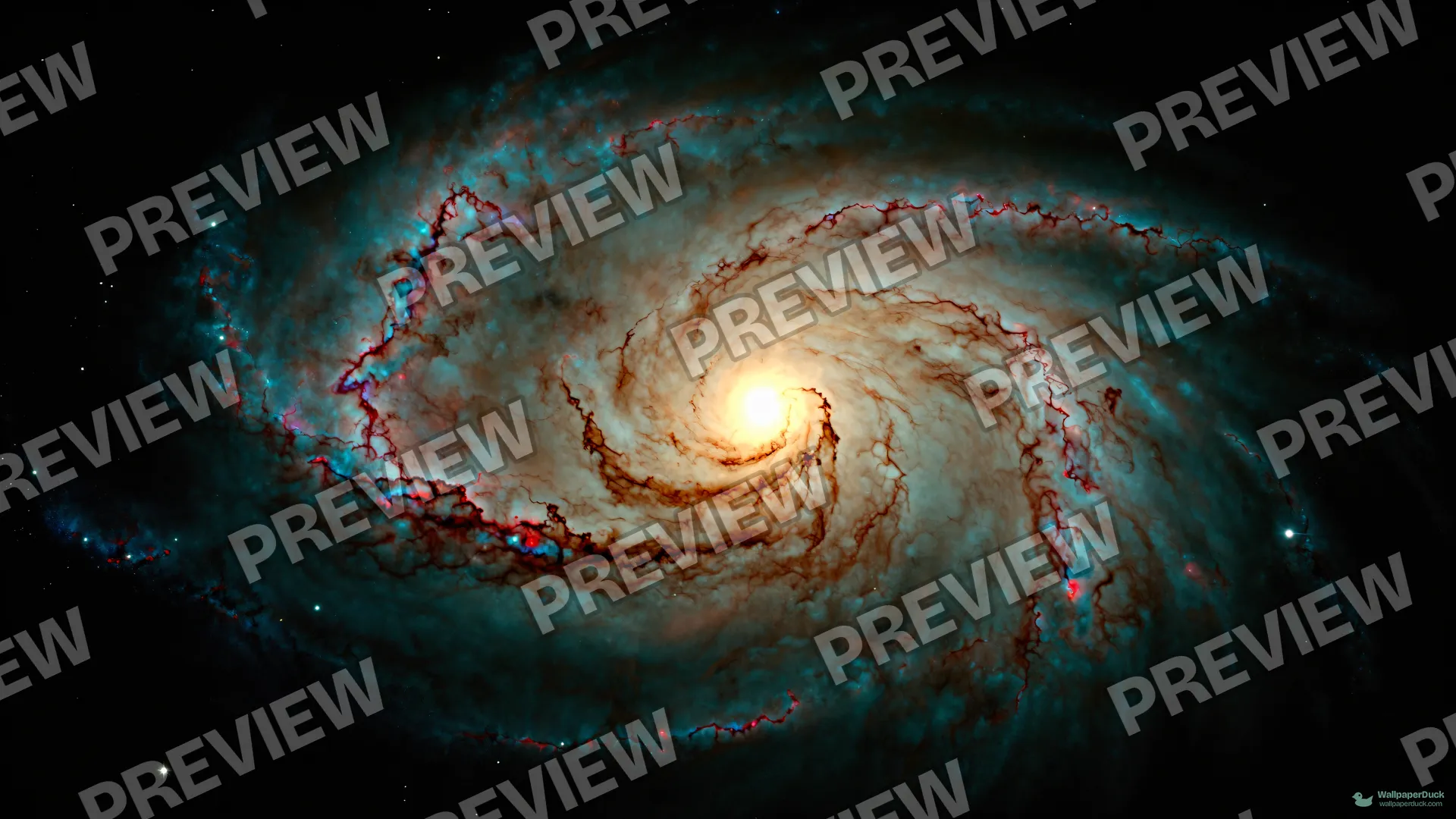 Amber Spiral Core — Cosmic & astrophotography 4K wallpaper