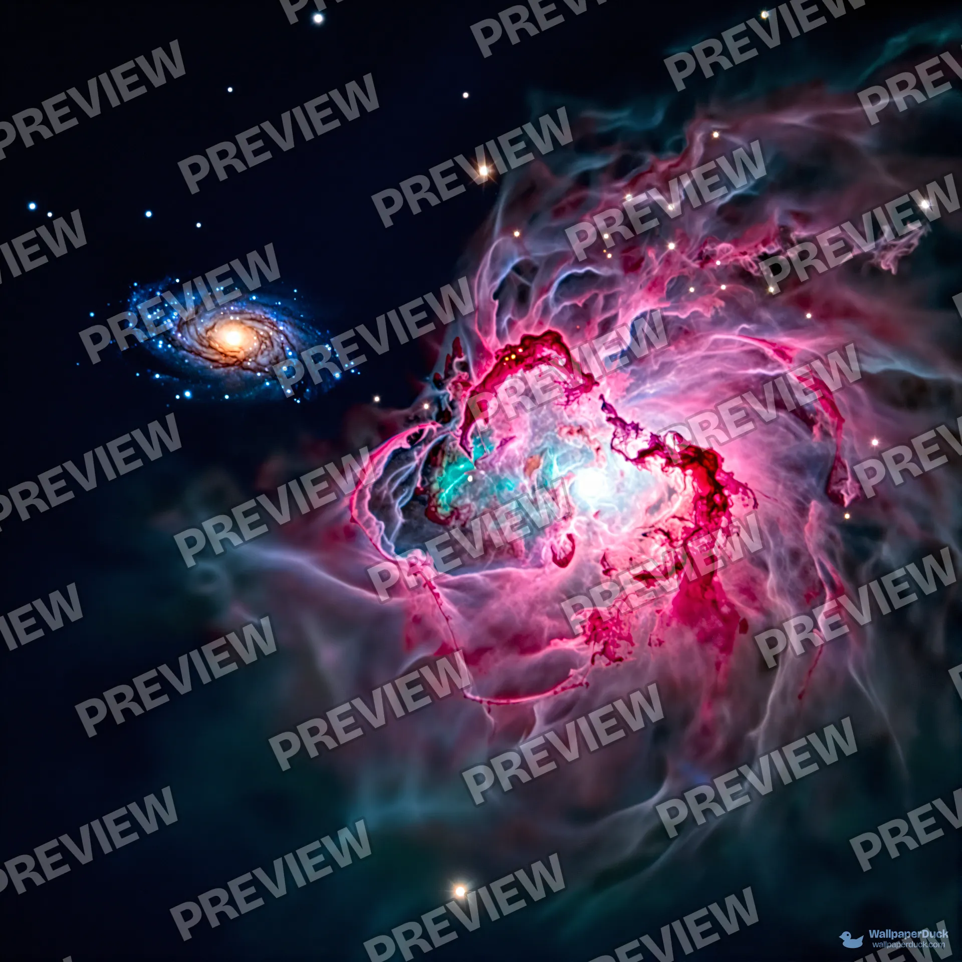 Deep Space Emission Nebula — Cosmic & astrophotography 4K wallpaper