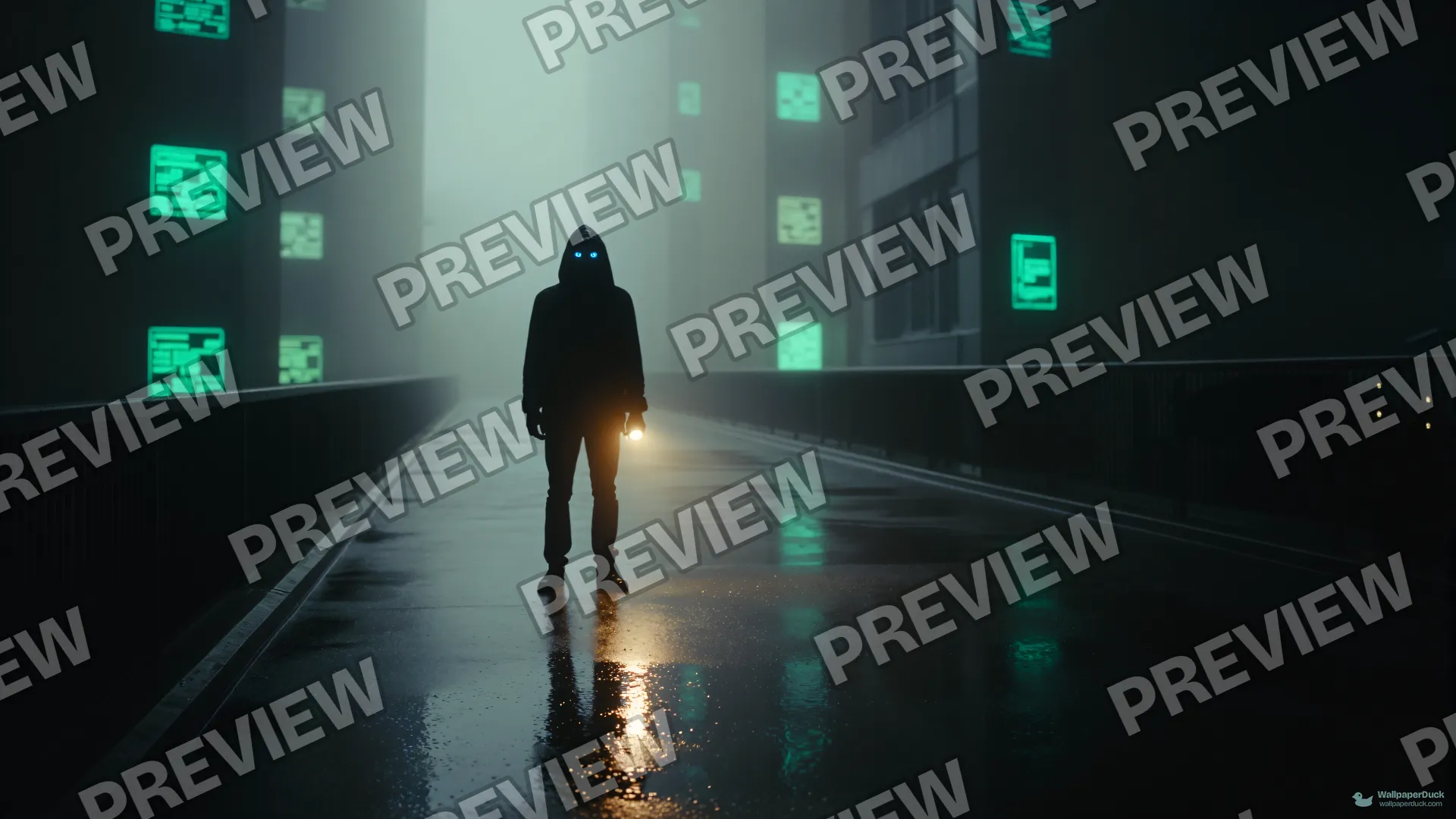 Bridge Terminal Silhouette — Cyberpunk city 4K wallpaper