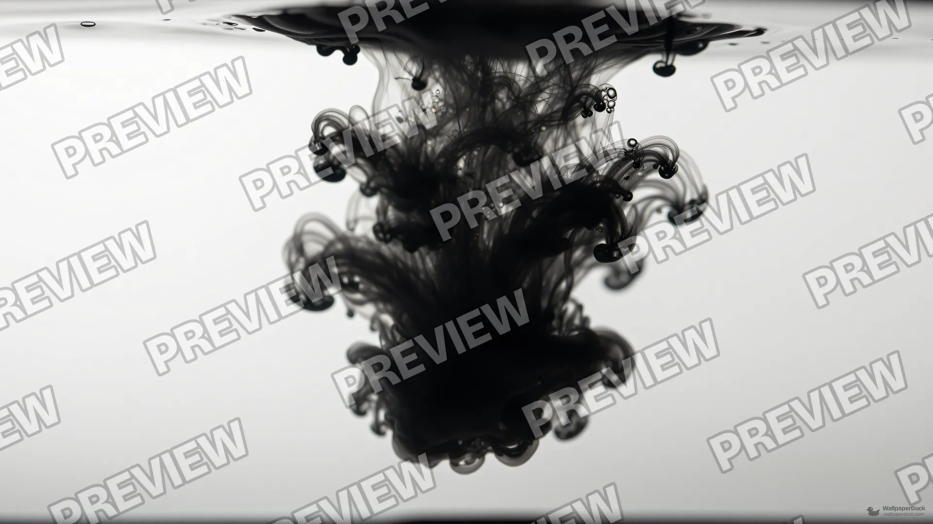 Ink Void Tendrils — Layered silhouettes 4K wallpaper