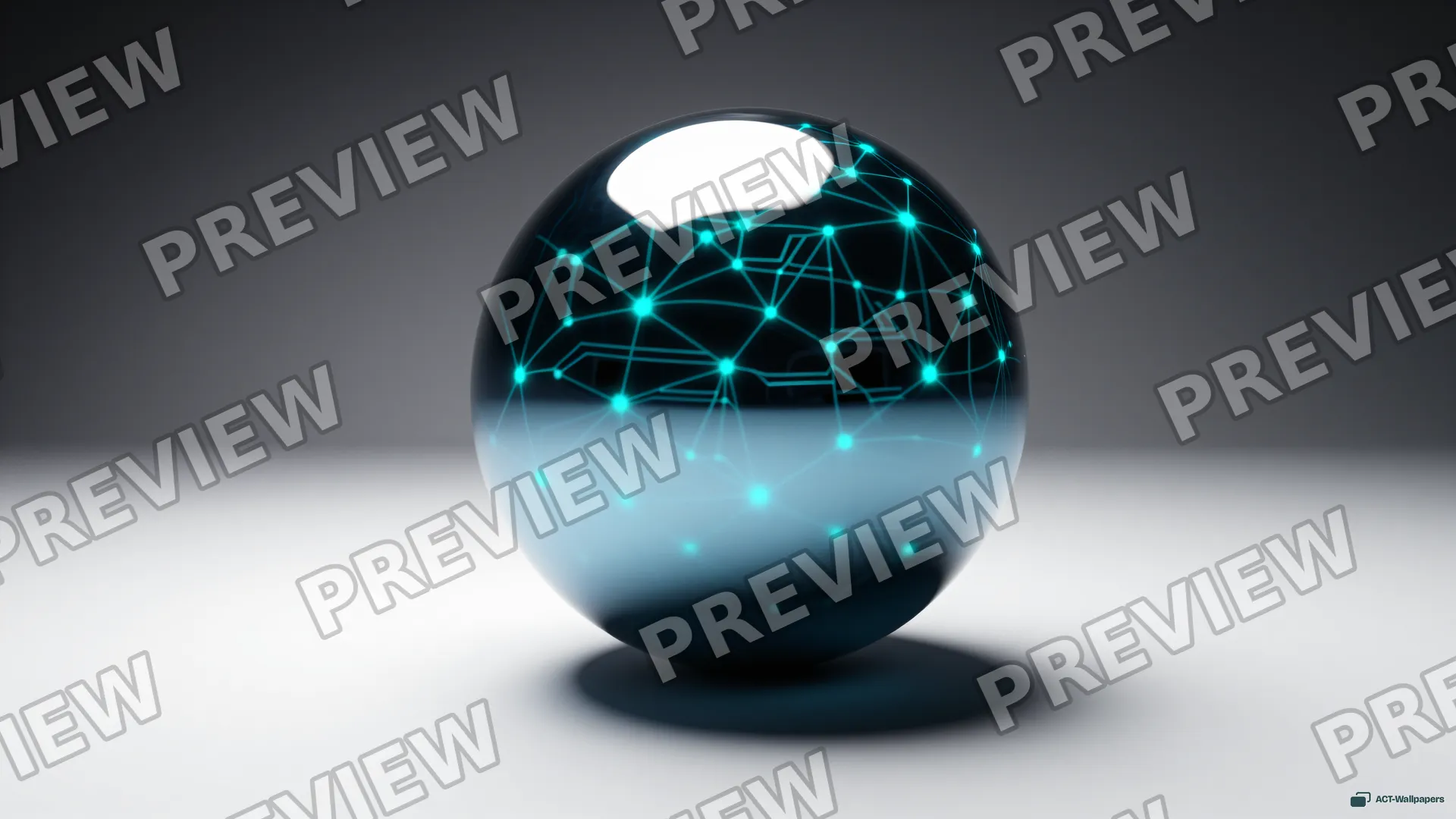 Mercury Neural Sphere — Liquid forms 4K wallpaper