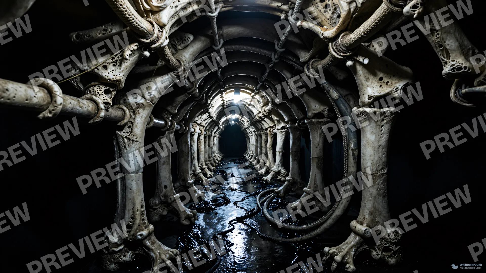 Biomechanical Bone Corridor — Biomechanical 4K wallpaper