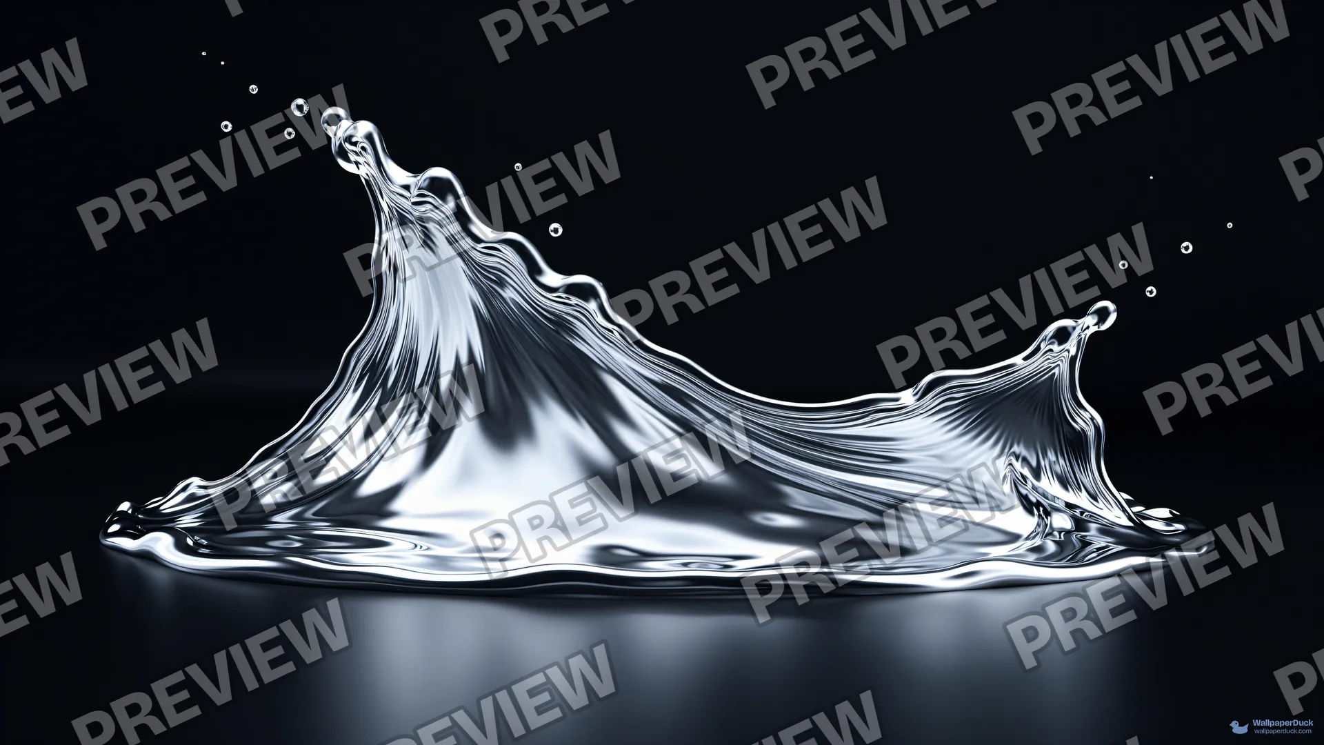 Frozen Chrome Wave — Chrome casting 4K wallpaper