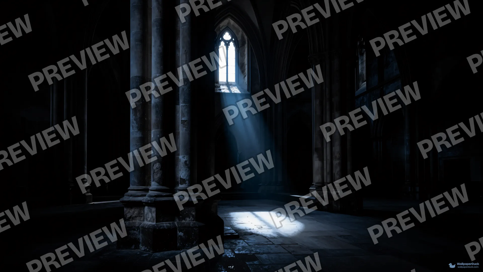Cathedral Void — Brutalist architecture 4K wallpaper