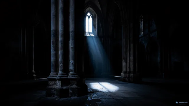 Cathedral Void — Brutalist architecture 4K wallpaper