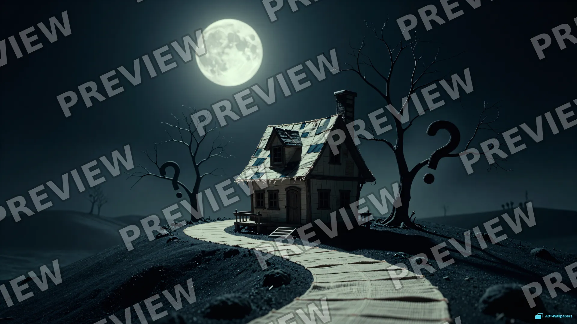 Spiral Hill Storybook — Gothic tale 4K wallpaper
