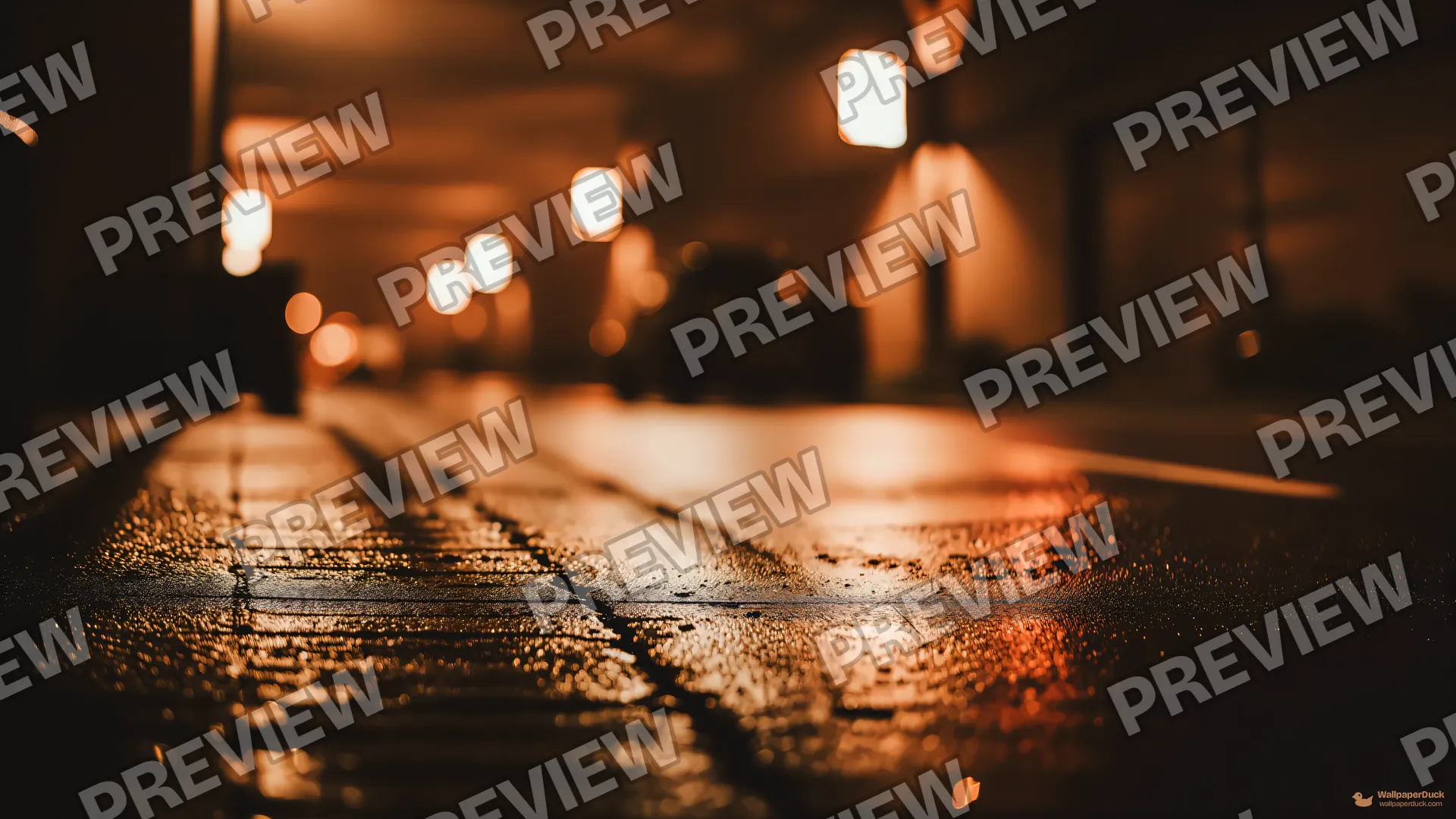 Dead Neon Alley — Night city bokeh 4K wallpaper