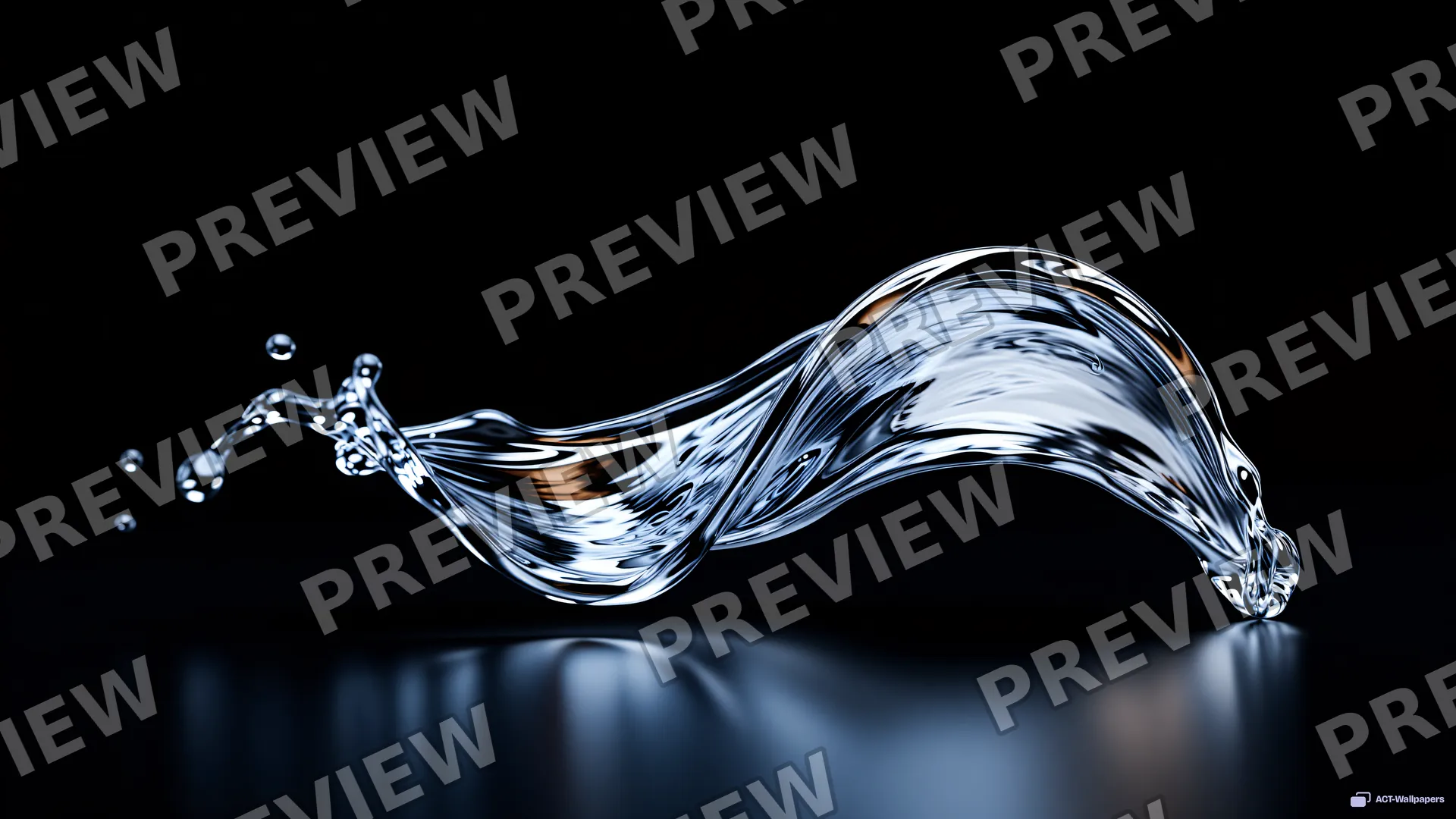 Chrome Wave Suspension — Chrome casting 4K wallpaper