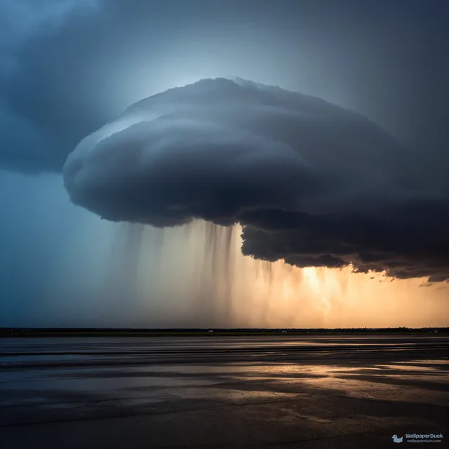 Supercell Light Shaft — Storm atmosphere 4K wallpaper