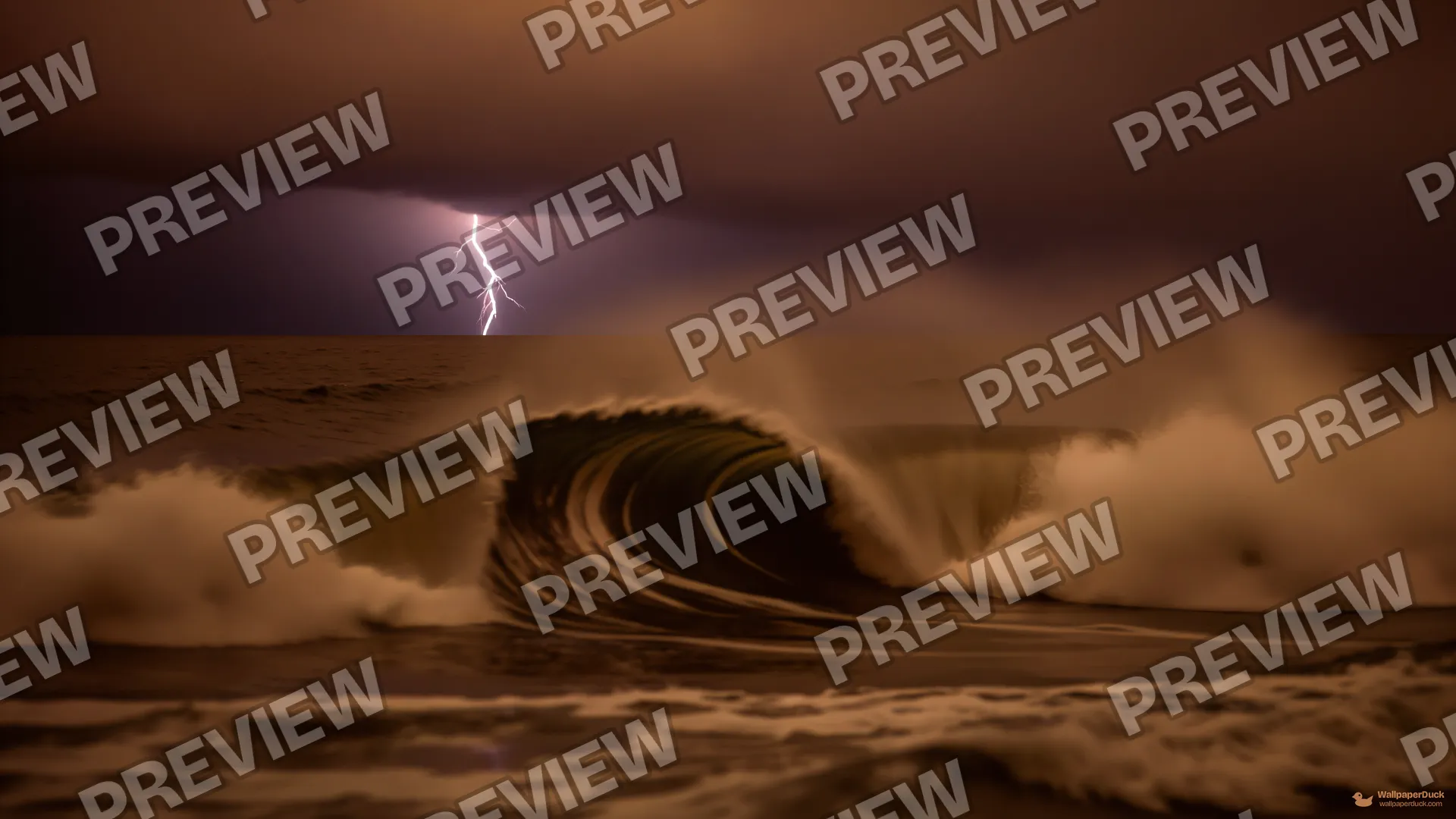 Storm Wave Silhouette — Storm atmosphere 4K wallpaper