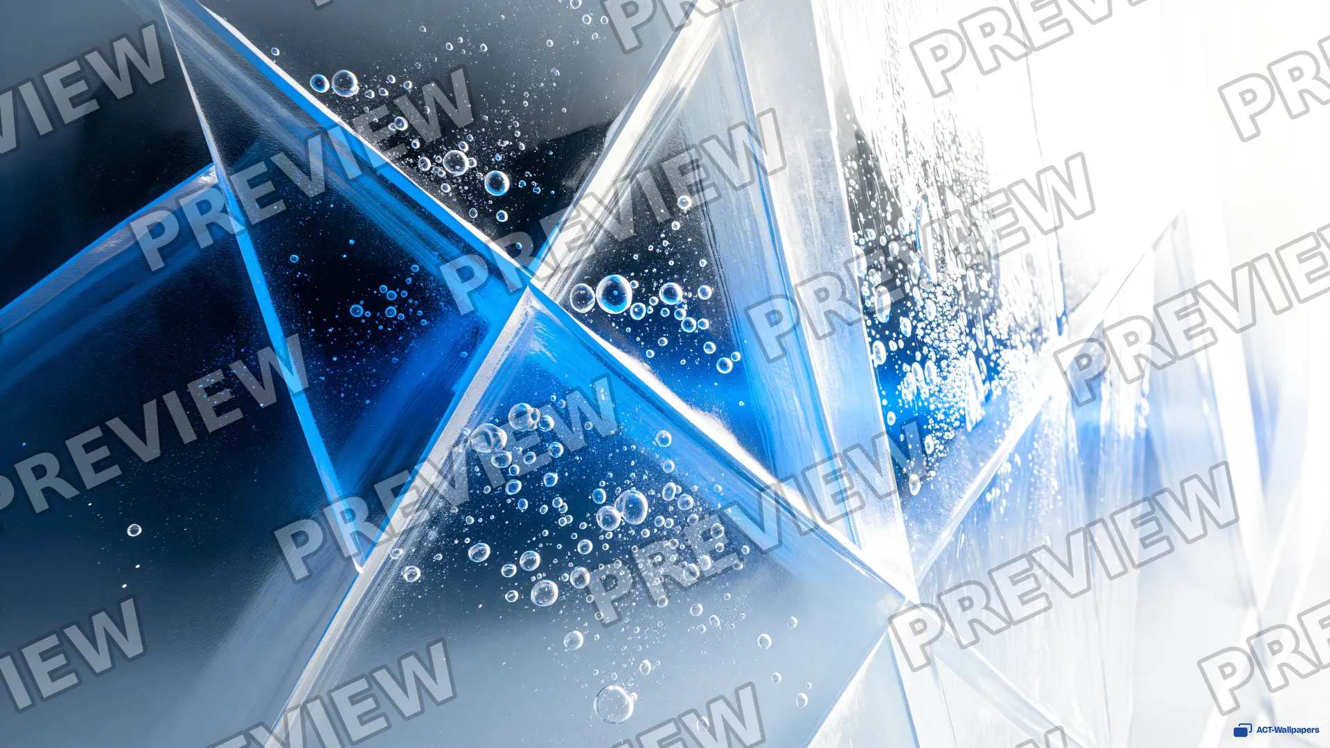 Glacial Lattice Fracture — Ice macro 4K wallpaper