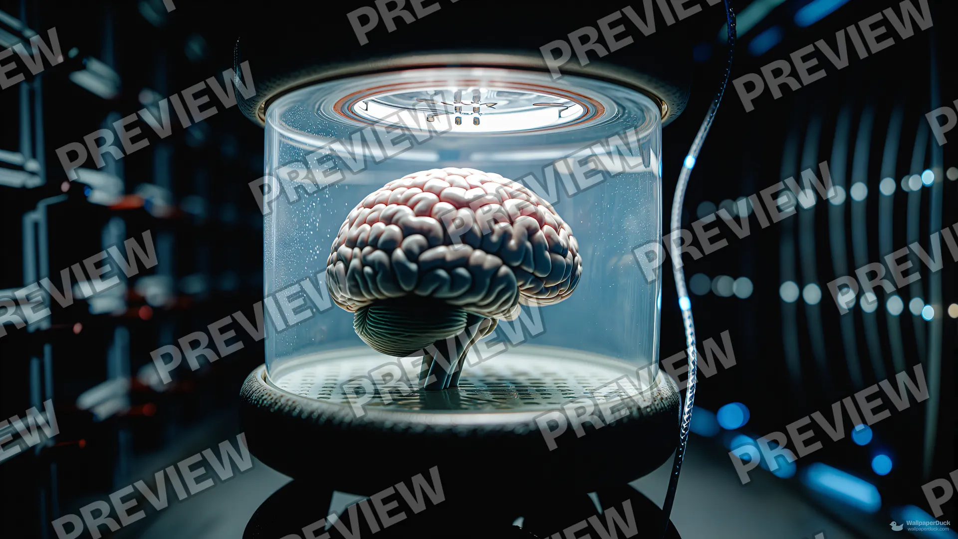 Cryogenic Cognitive Core — Sci-fi interiors 4K wallpaper