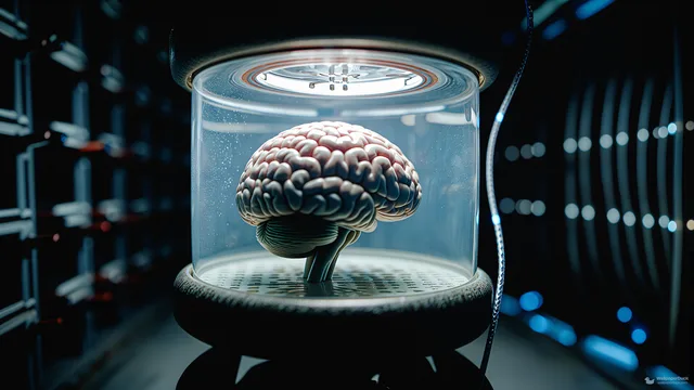 Cryogenic Cognitive Core — Sci-fi interiors 4K wallpaper