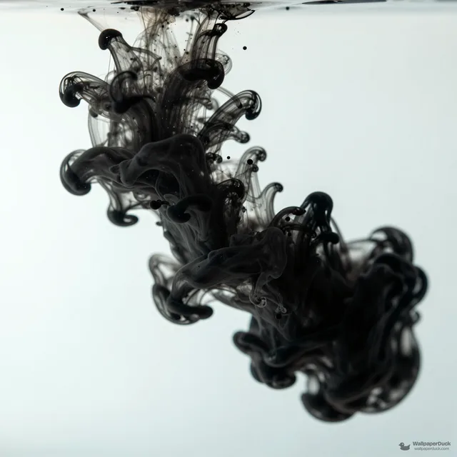 Ink Dispersion Study — Abstract fluid 4K wallpaper