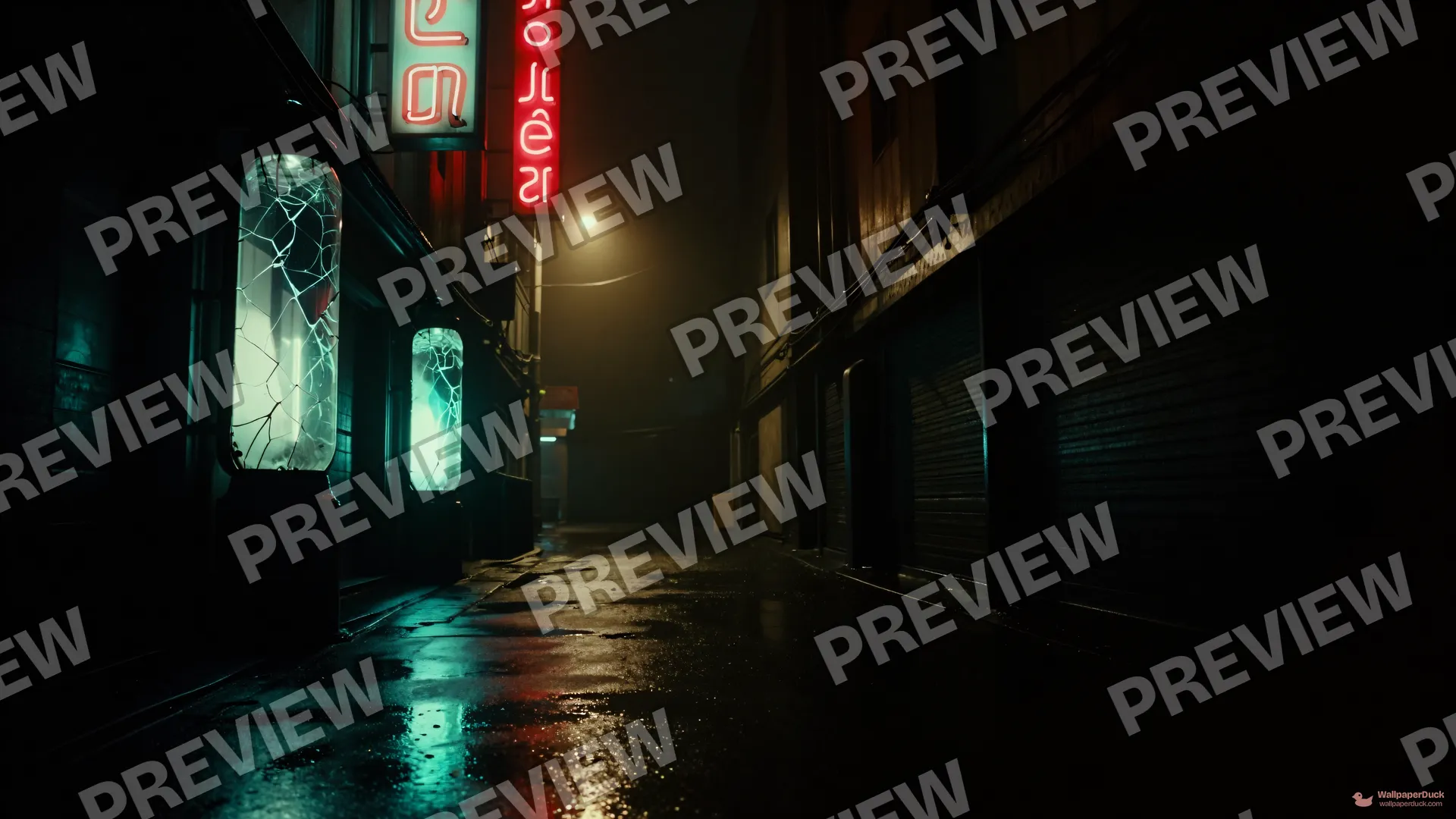 Dead Neon Alley — Cyberpunk city 4K wallpaper