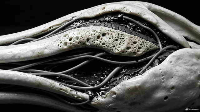 Calcified Flank Study — Biomechanical 4K wallpaper