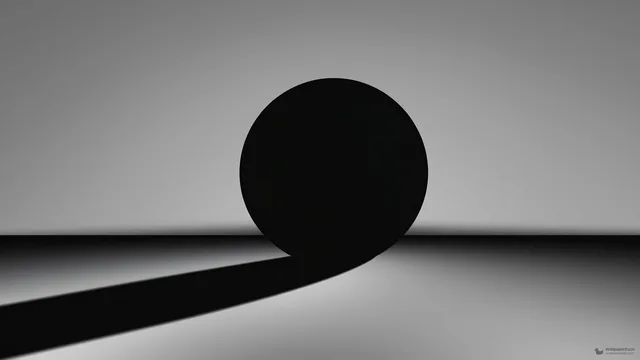 Ominous Geometric Void — Minimal geometric 4K wallpaper