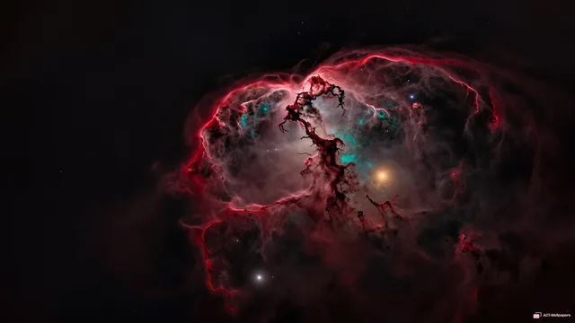 Crimson Nebula Depth — Cosmic & astrophotography 4K wallpaper