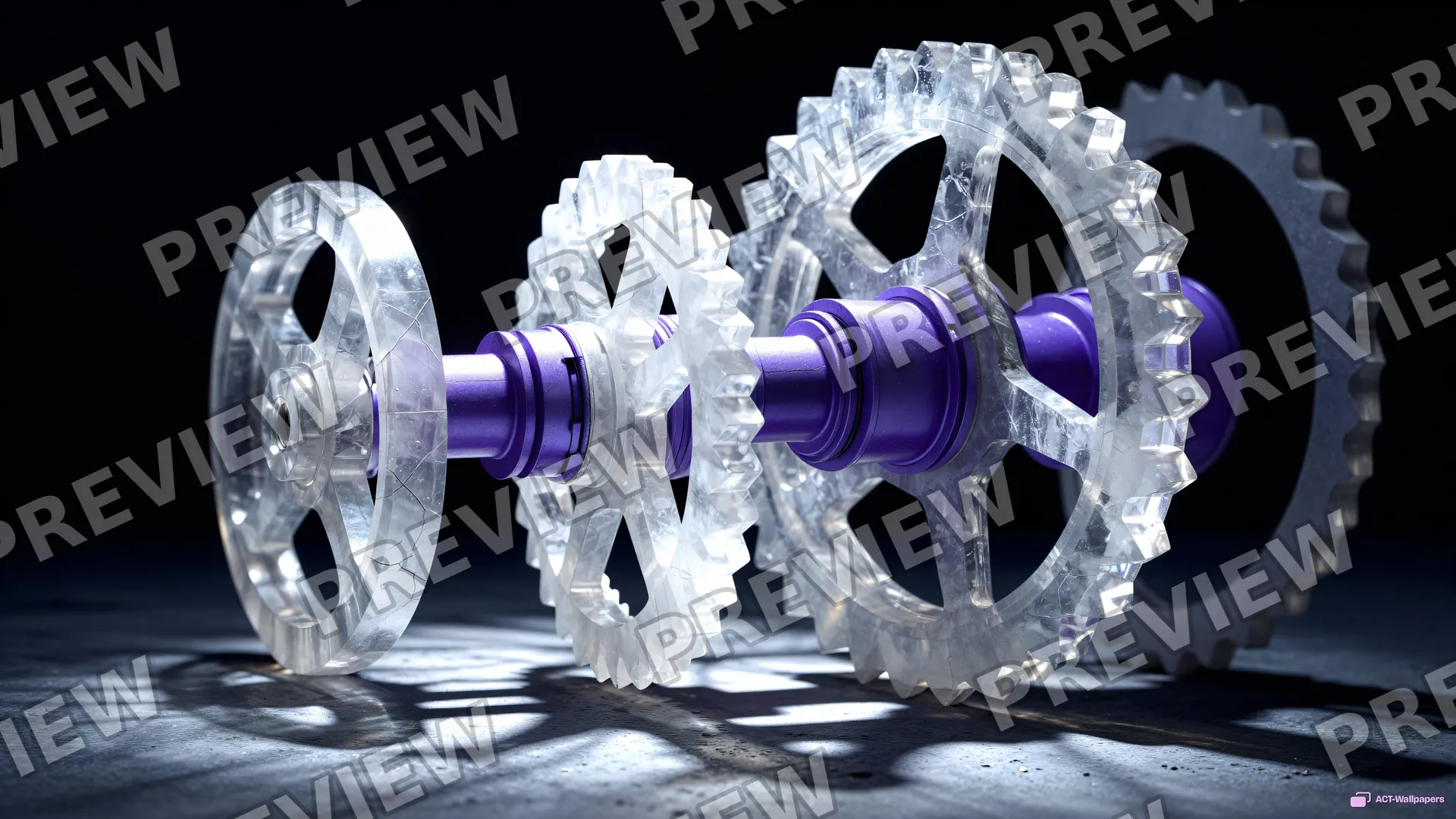 Crystal Valve Mechanism — Crystal machines 4K wallpaper