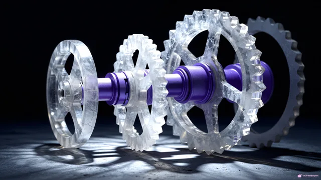 Crystal Valve Mechanism — Crystal machines 4K wallpaper