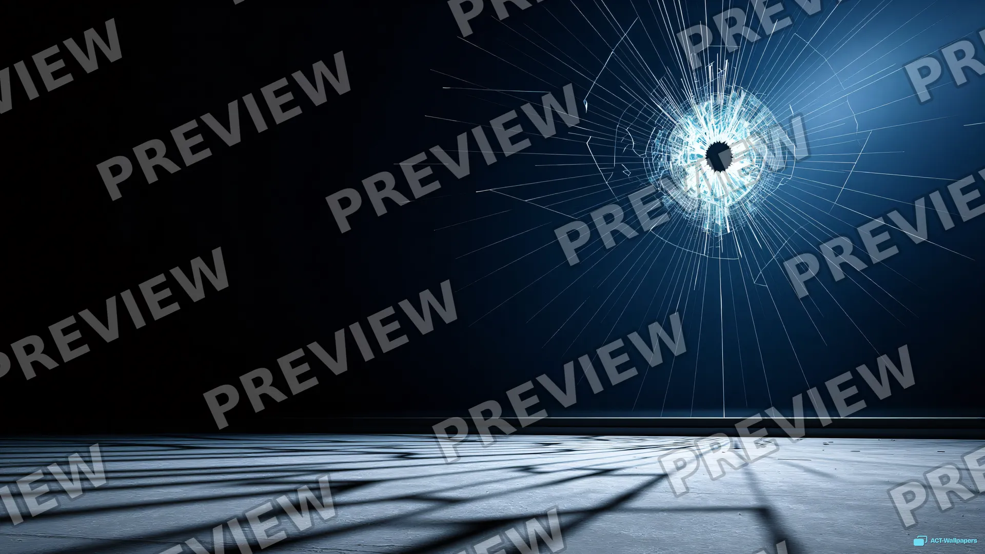 Frozen Shatter — Shattered glass 4K wallpaper