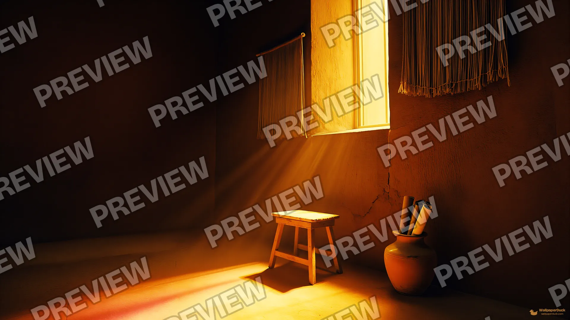 Babylonian Light Shaft — Babil kutuphanesi 4K wallpaper