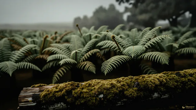 Fern Gully Silence — Sage atmosphere 4K wallpaper