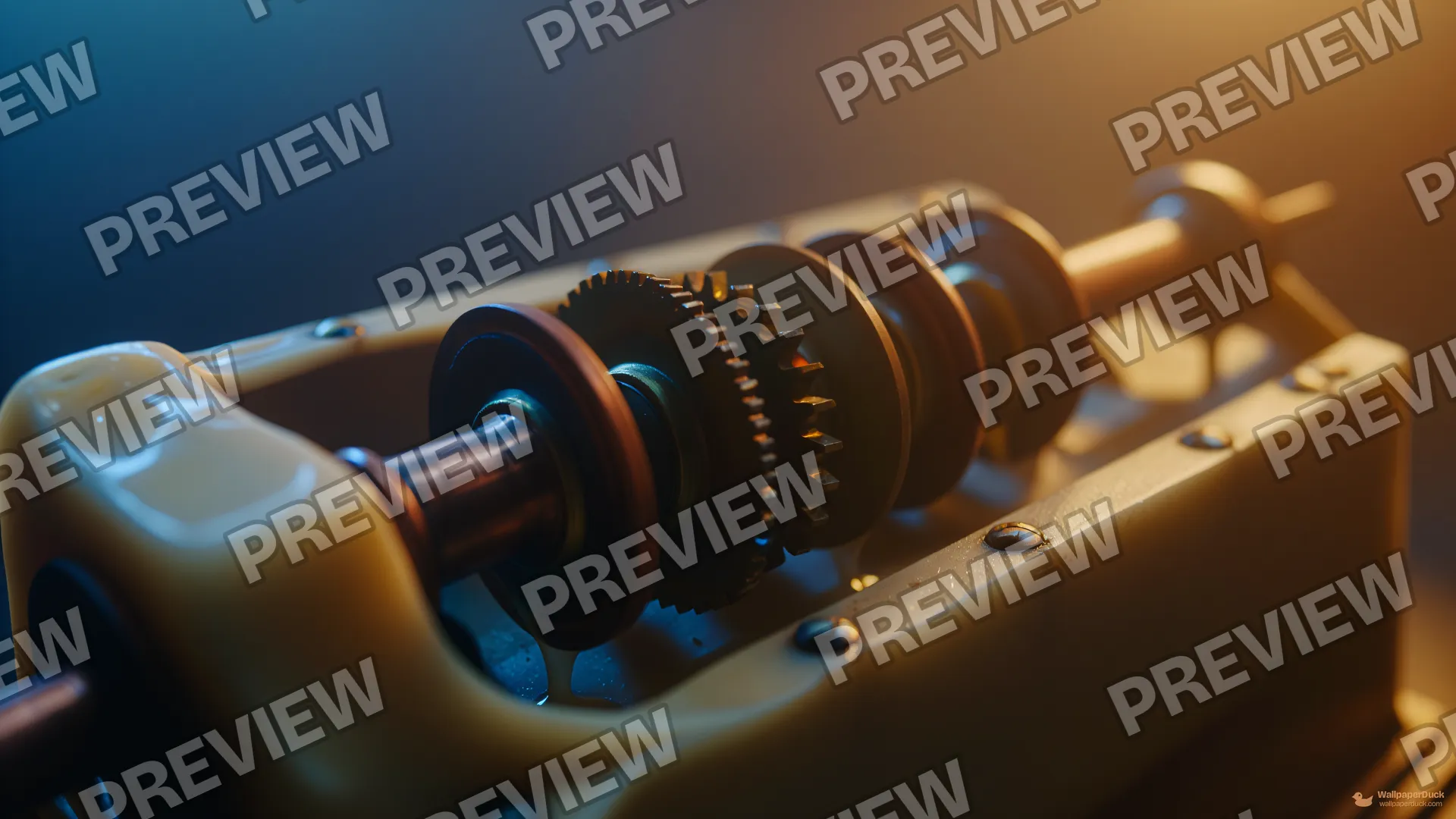 Organic Mechanical Logic Gate — Steampunk machines 4K wallpaper