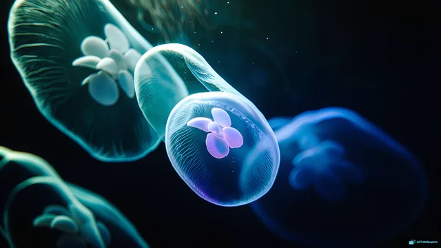 Deep Ocean Bioluminescence — Bioluminescence 4K wallpaper