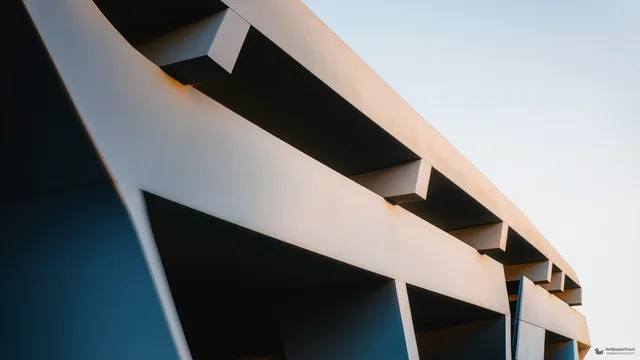 Brutalist Cantilever Study — Brutalist architecture 4K wallpaper