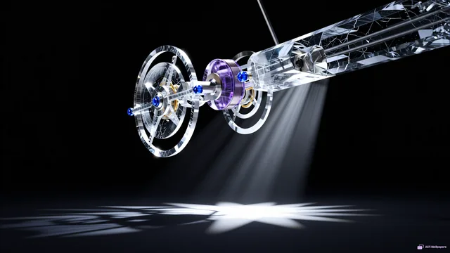 Crystal Escapement Void — Crystal machines 4K wallpaper