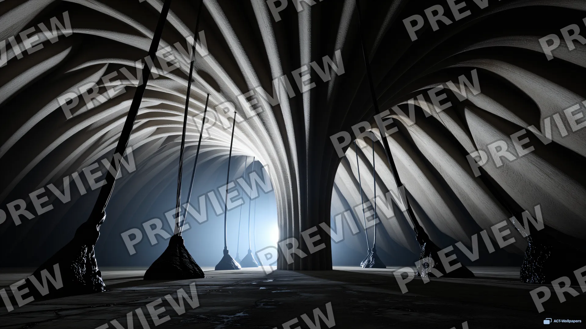 Biomechanical Bone Rotunda — Biomechanical 4K wallpaper