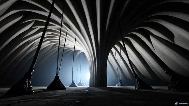 Biomechanical Bone Rotunda — Biomechanical 4K wallpaper