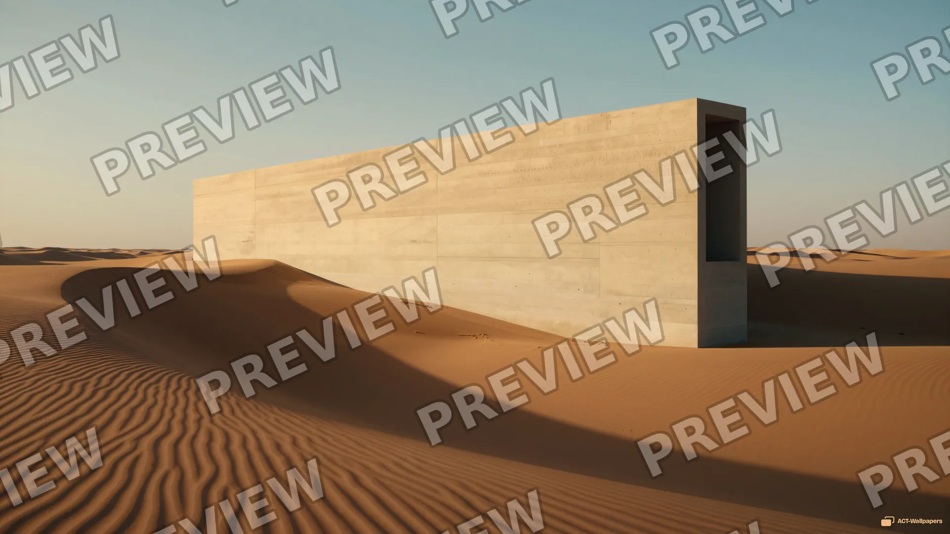 Desert Concrete Monolith — Desert concrete 4K wallpaper