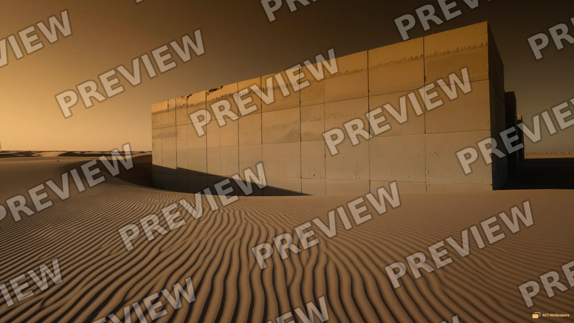 Desert Concrete Monolith — Desert concrete 4K wallpaper