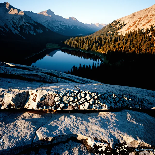 Alpine Basalt Reflection — Nature landscapes 4K wallpaper