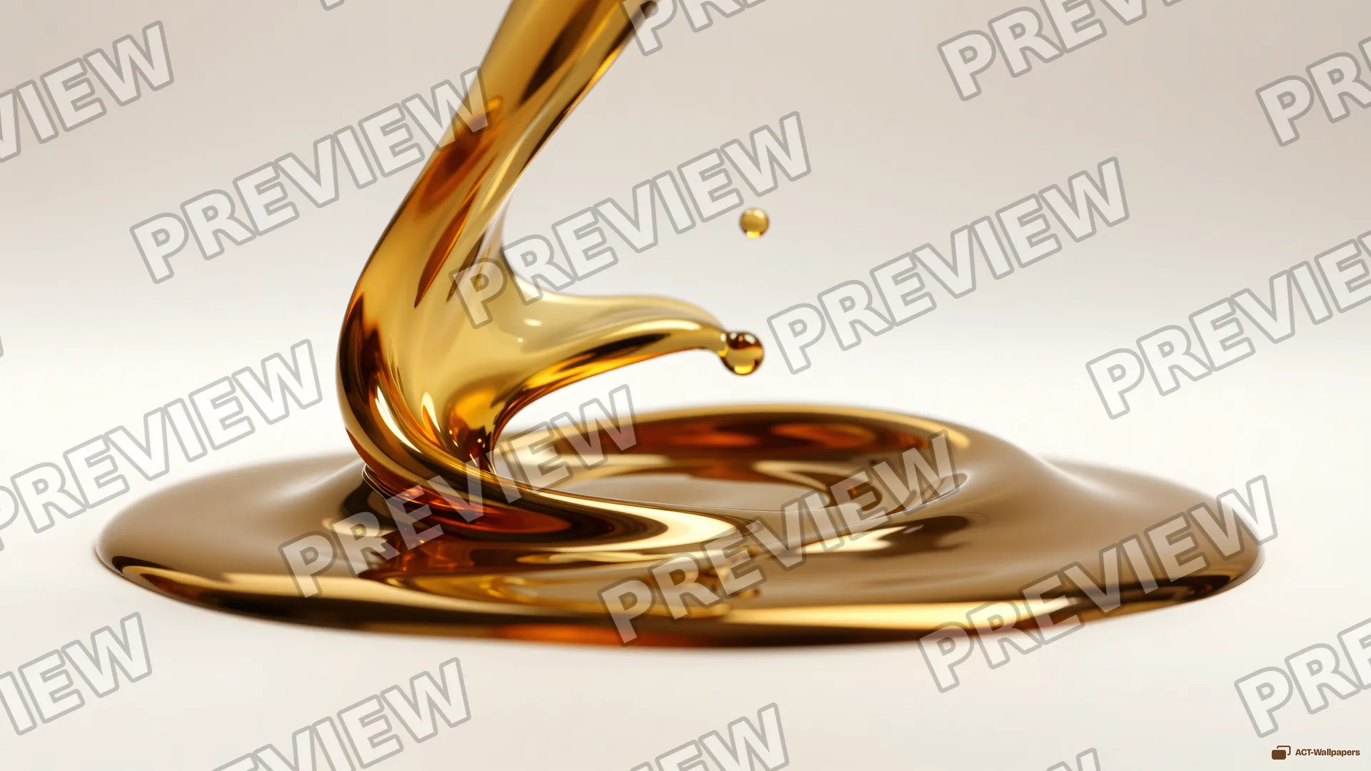 Molten Gold Fold — Chrome casting 4K wallpaper