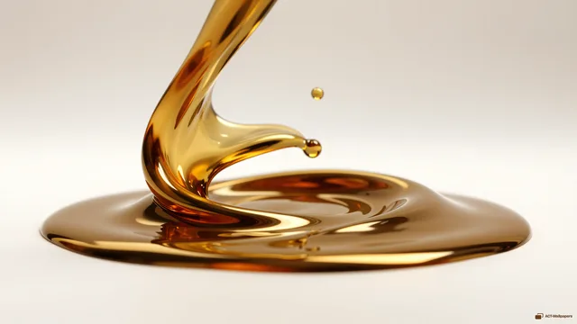 Molten Gold Fold — Chrome casting 4K wallpaper