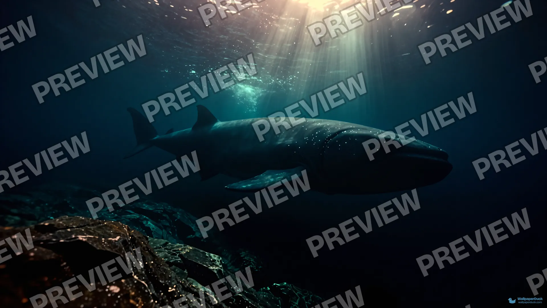 Abyssal Leviathan — Underwater 4K wallpaper