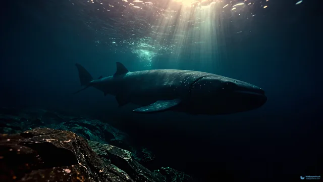 Abyssal Leviathan — Underwater 4K wallpaper