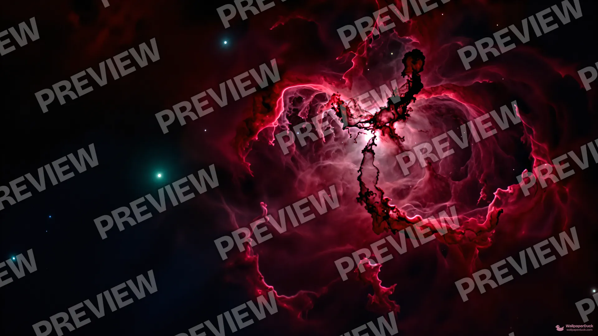 Crimson Filament Chaos — Cosmic & astrophotography 4K wallpaper