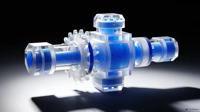 Crystal Valve Refraction — Crystal machines 4K wallpaper